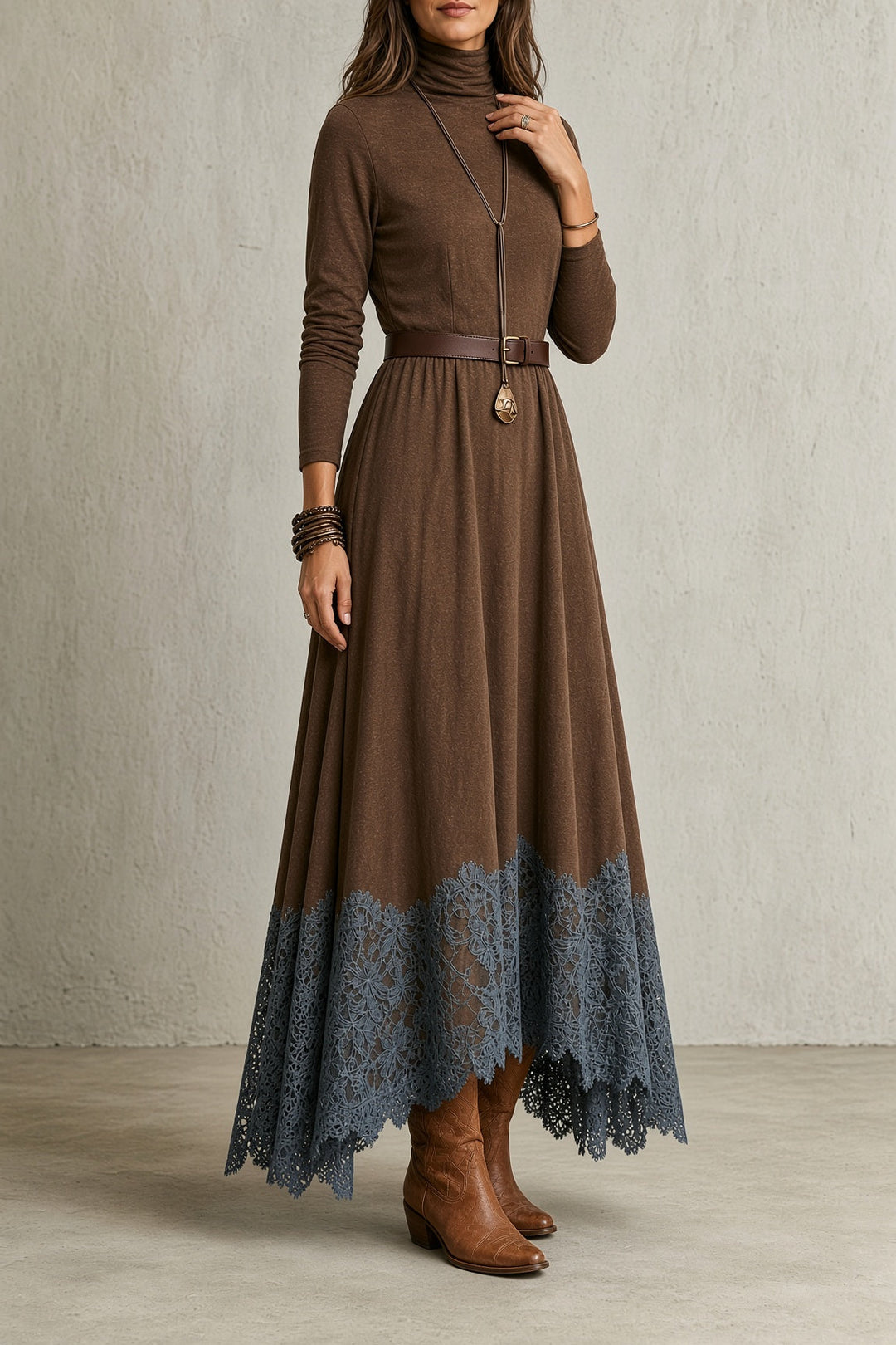 Sarah Vintage Turtleneck Dress