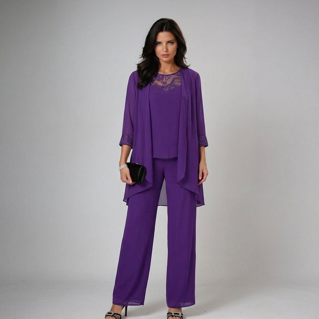 Iva Three-Piece Set - Purple