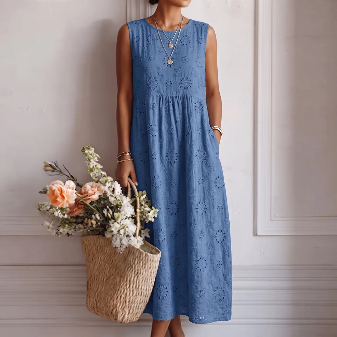 Alba Midi Dress - Blue