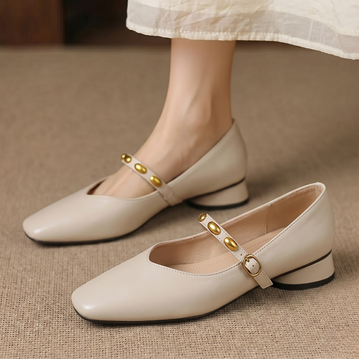 Zyra Leather Flats