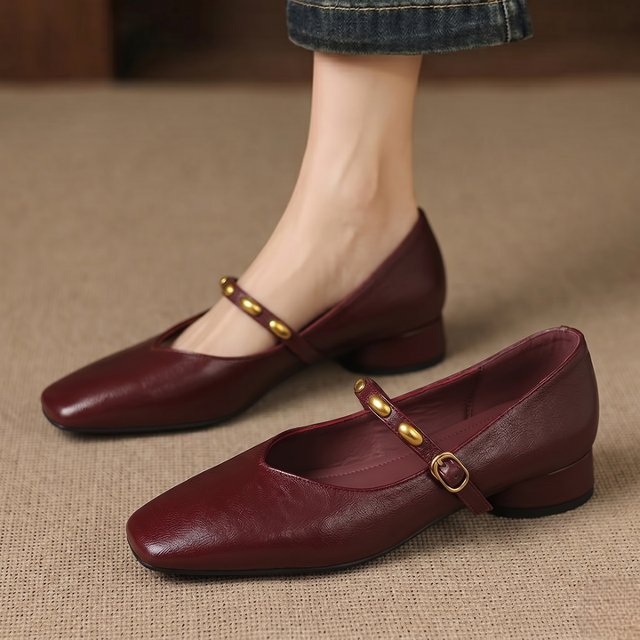 Zyra Leather Flats