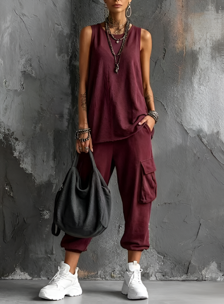 Lavina Soft Casual Set with Pockets