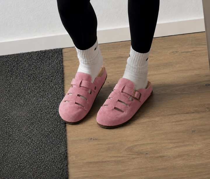 Clara Comfortable Buckle Mule Sandals