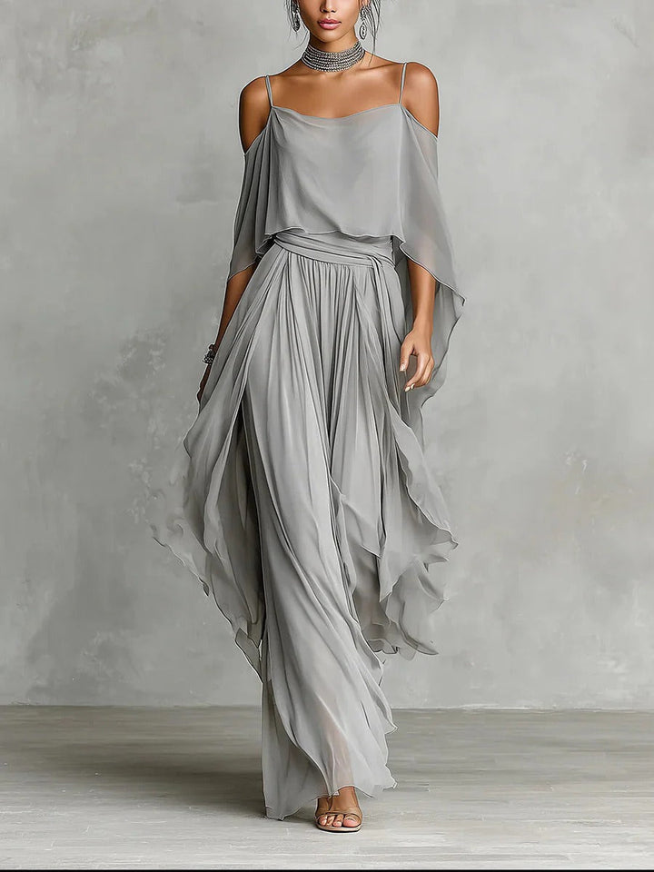 Isa Two-Piece Chiffon Set