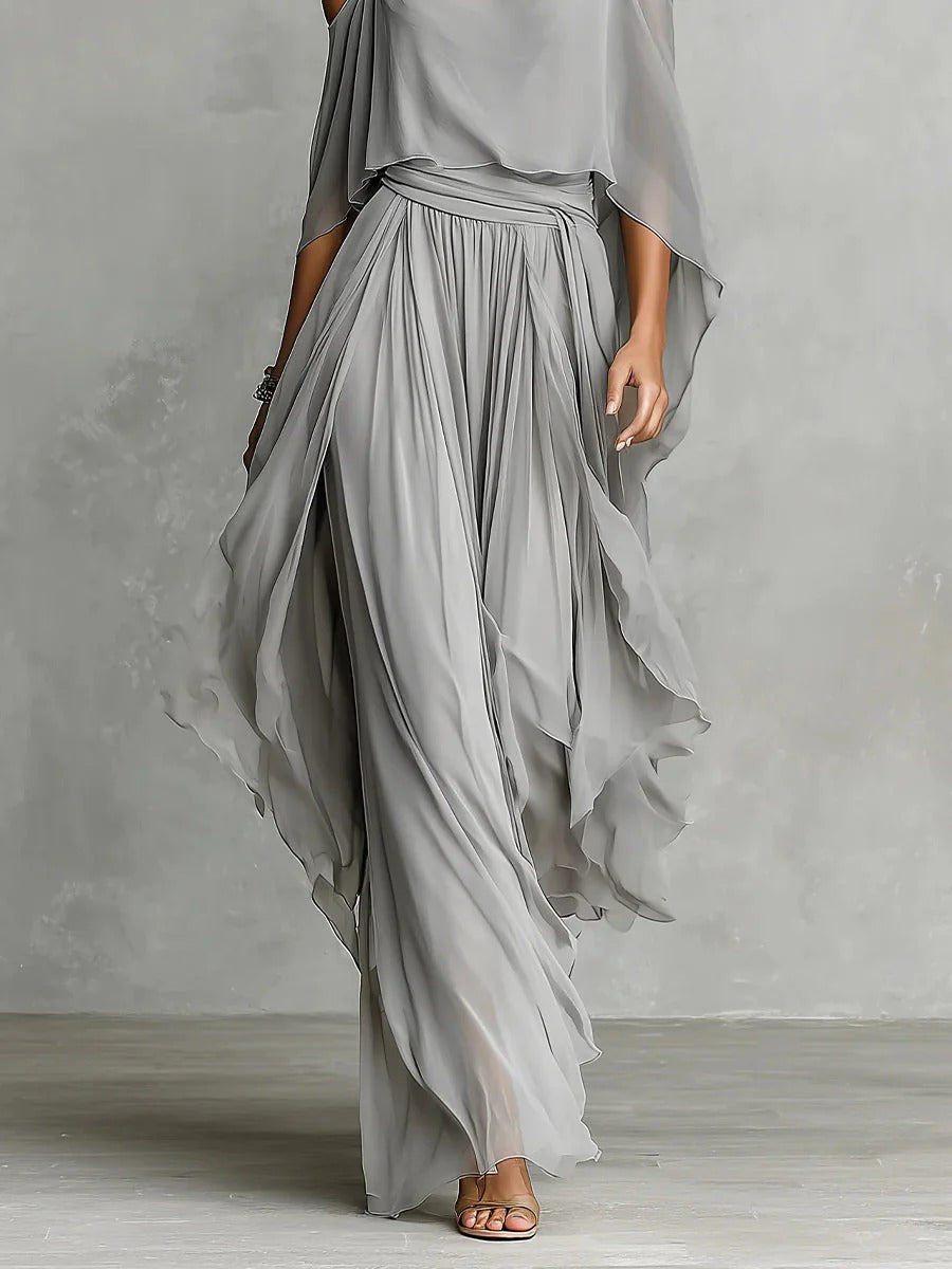 Isa Two-Piece Chiffon Set