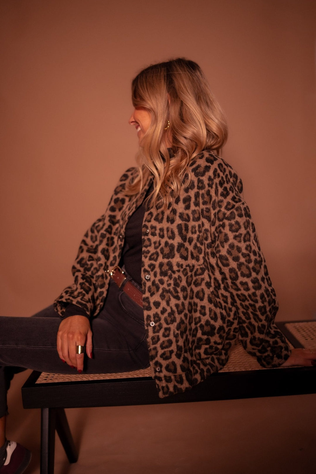 Rosalind | Leopard-Print Button Jacket