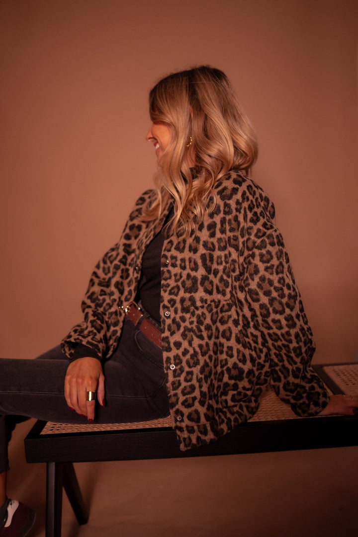 Rosalind | Leopard-Print Button Jacket