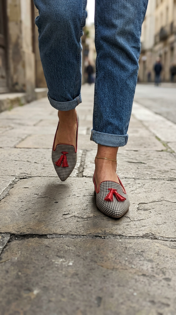 Livia Pointed Toe Slip-On Flats