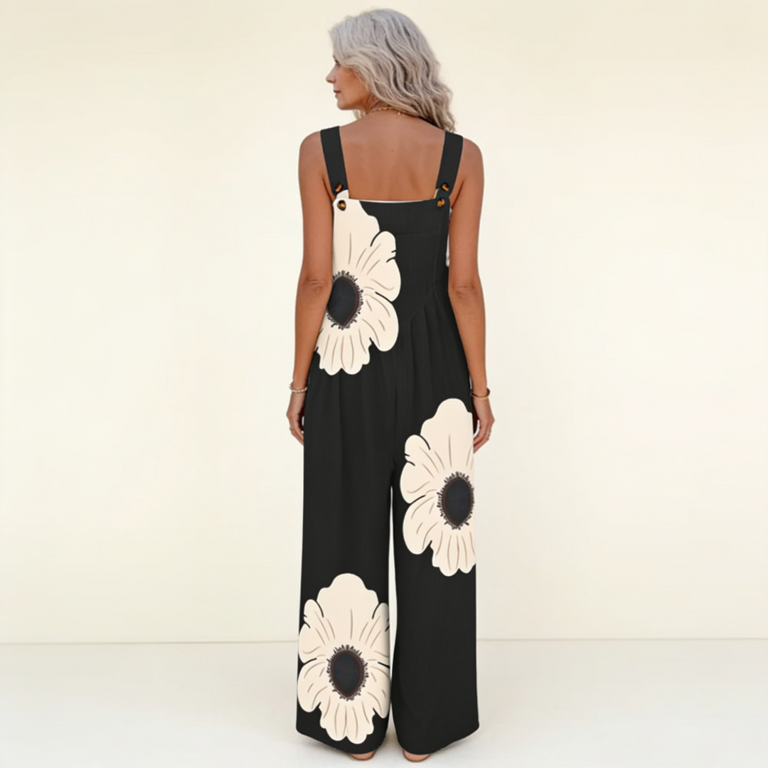 Yvette Bohemian Floral Contrast Jumpsuit