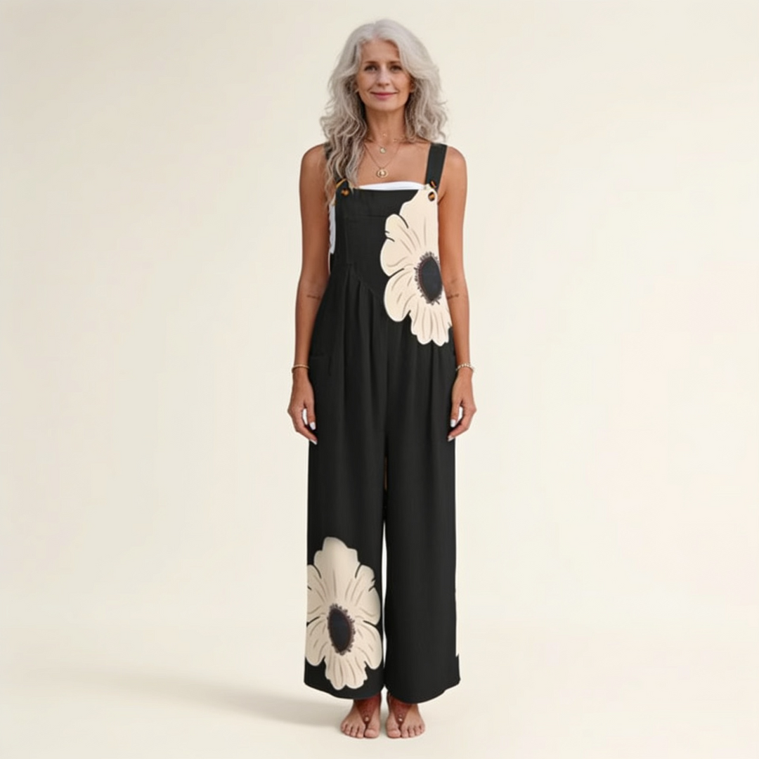 Yvette Bohemian Floral Contrast Jumpsuit