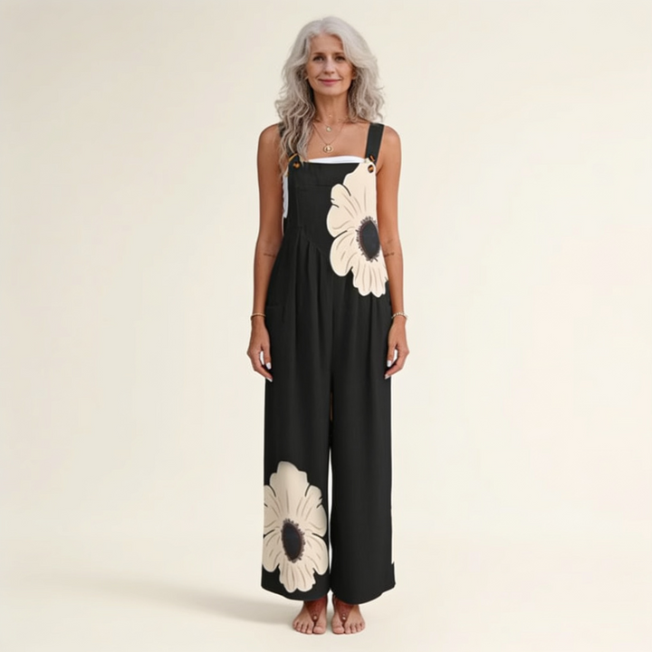Yvette Bohemian Floral Contrast Jumpsuit