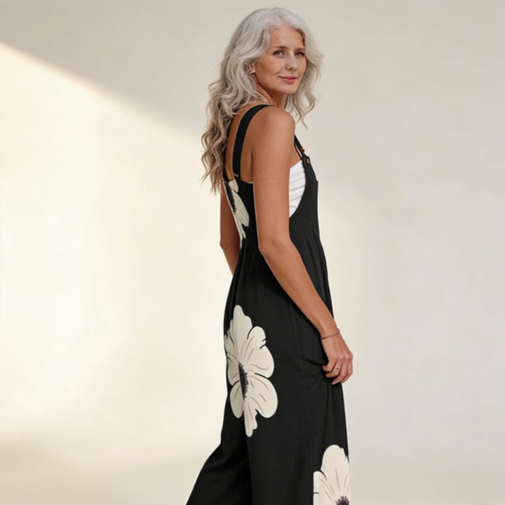 Yvette Bohemian Floral Contrast Jumpsuit