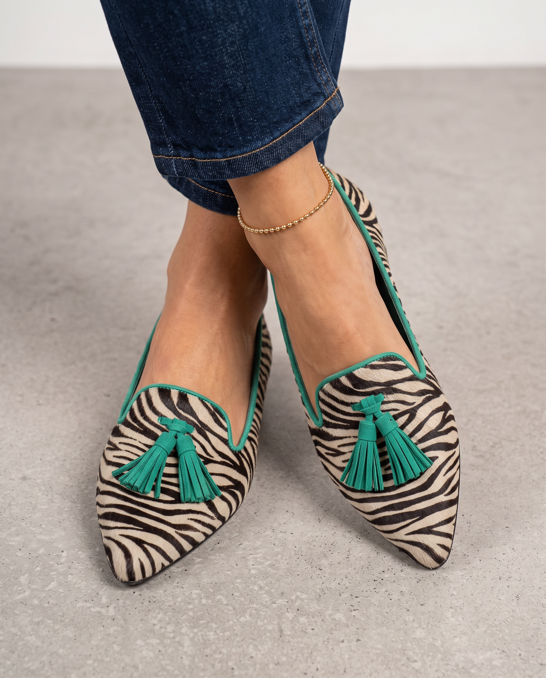 Livia Pointed Toe Slip-On Flats