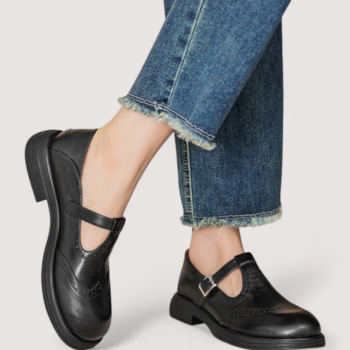 Colette | Leather Mary Jane Shoes