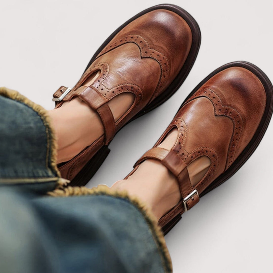 Colette | Leather Mary Jane Shoes