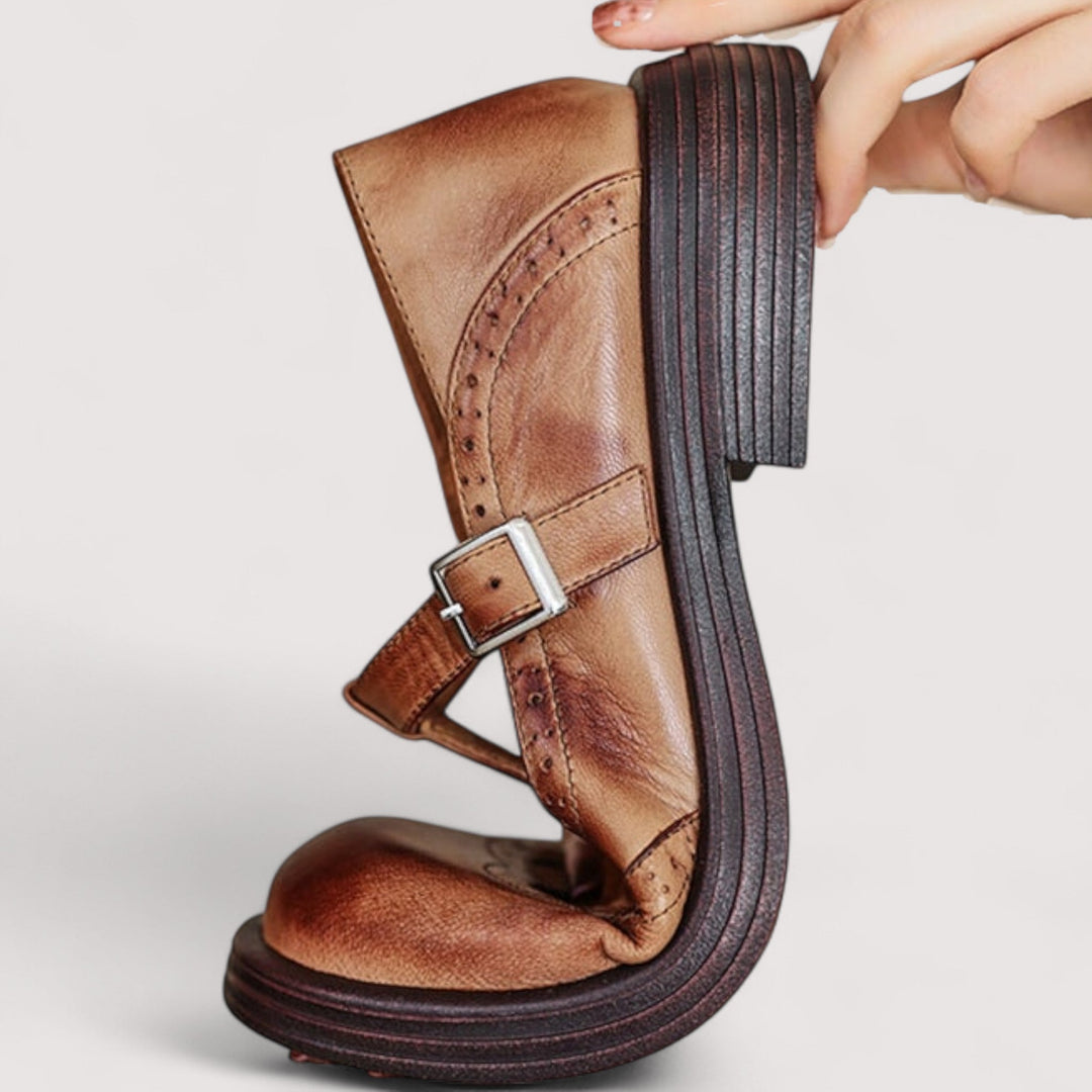 Colette | Leather Mary Jane Shoes