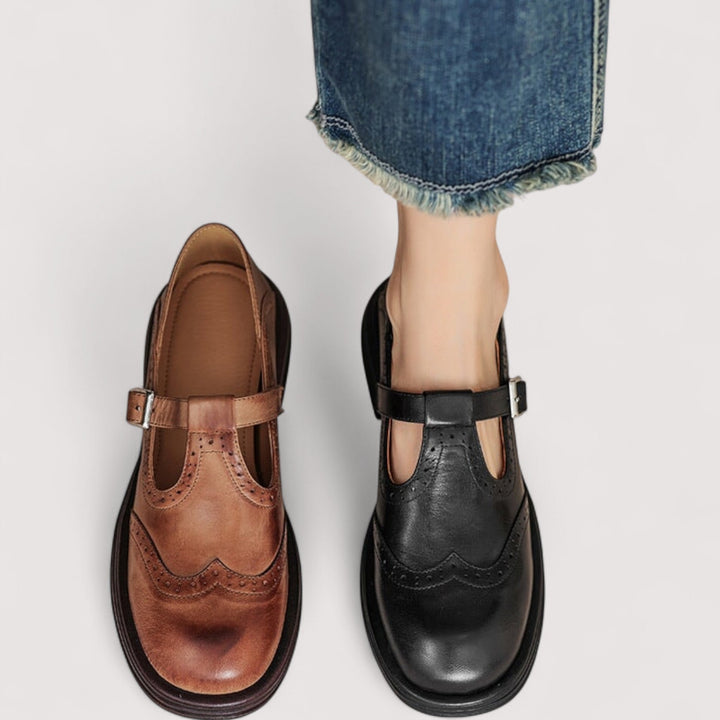 Colette | Leather Mary Jane Shoes