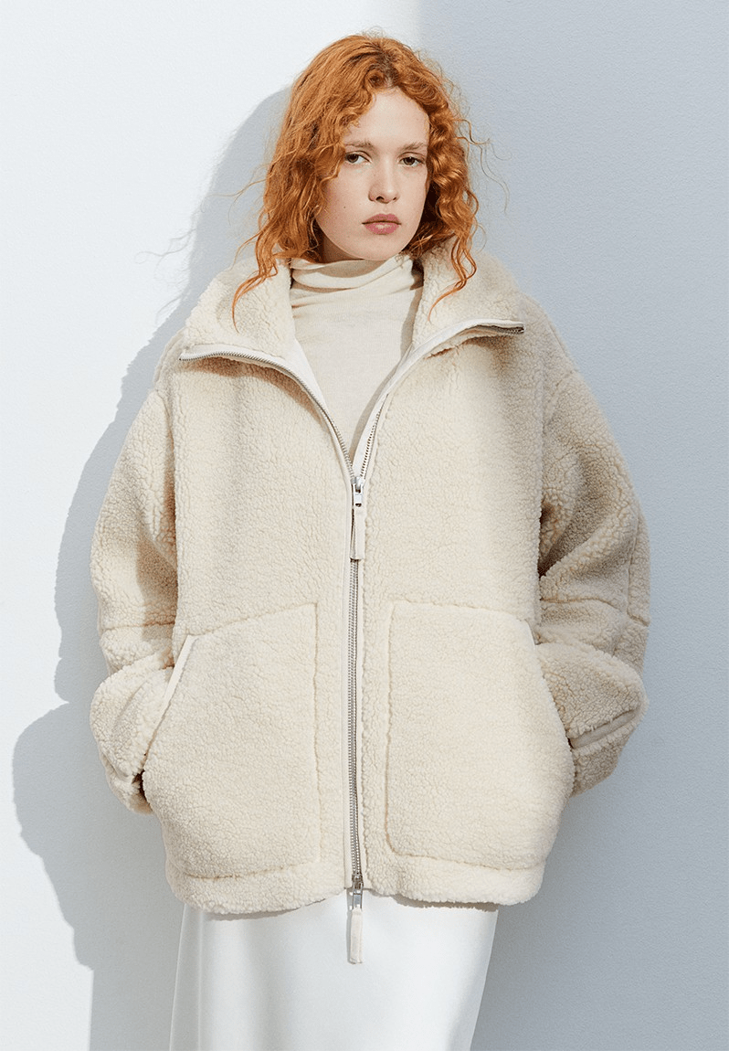 Elsie | Teddy Fleece Zip Jacket