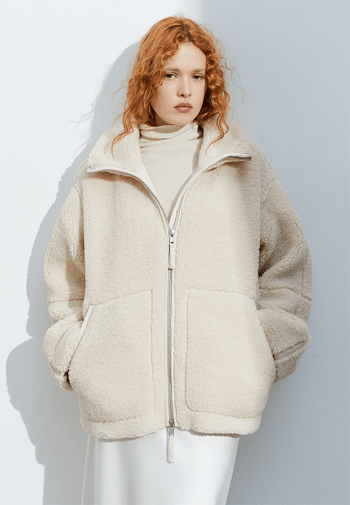 Elsie | Teddy Fleece Zip Jacket