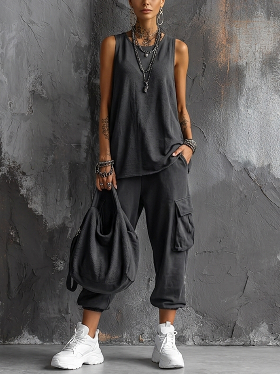 Lavina Soft Casual Set with Pockets