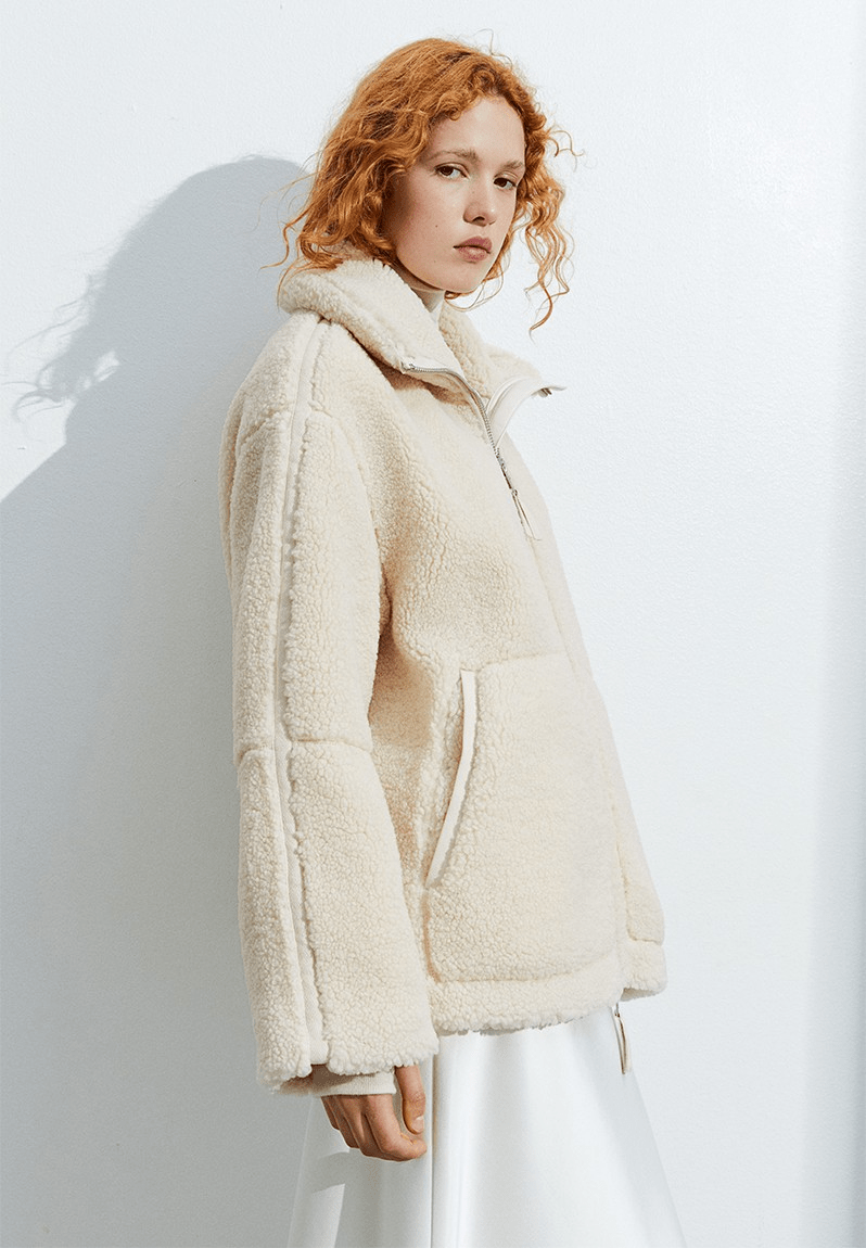 Elsie | Teddy Fleece Zip Jacket