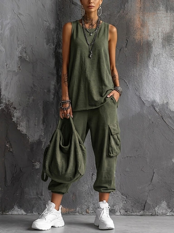 Lavina Soft Casual Set with Pockets