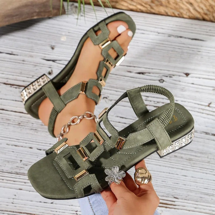 Alessia slingback ballet flats detail