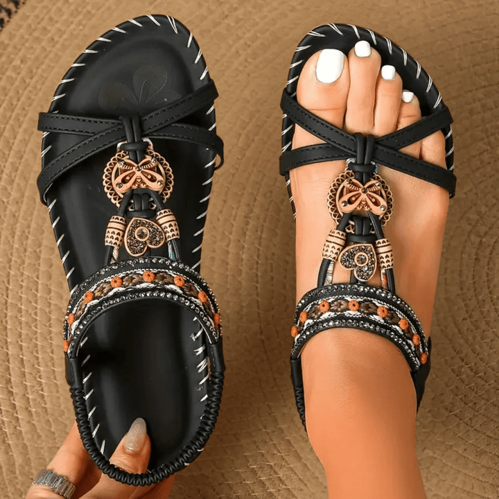 Simona Comfort Sandals - Black