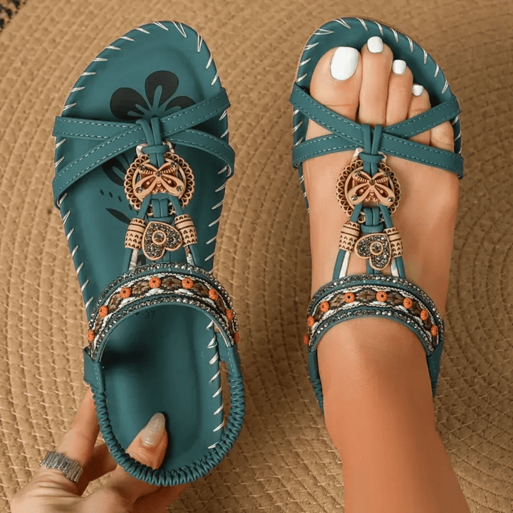 Simona Comfort Sandals - Dark Green