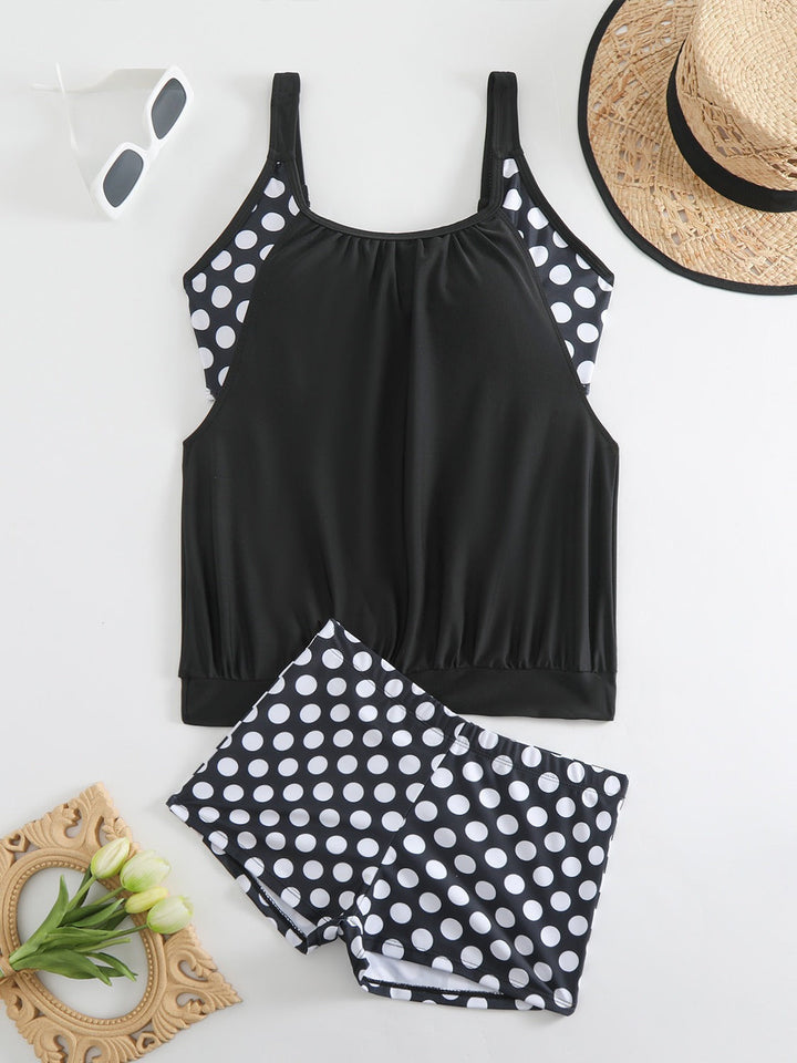Valentina Polka Dot Tankini Set