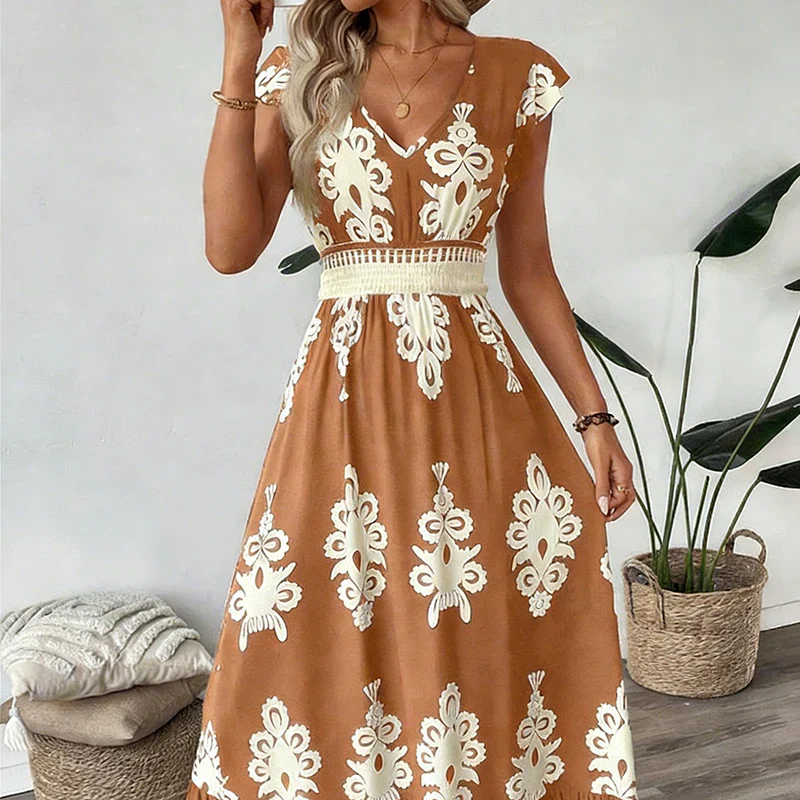 Canda Flattering Elegant Maxi Dress