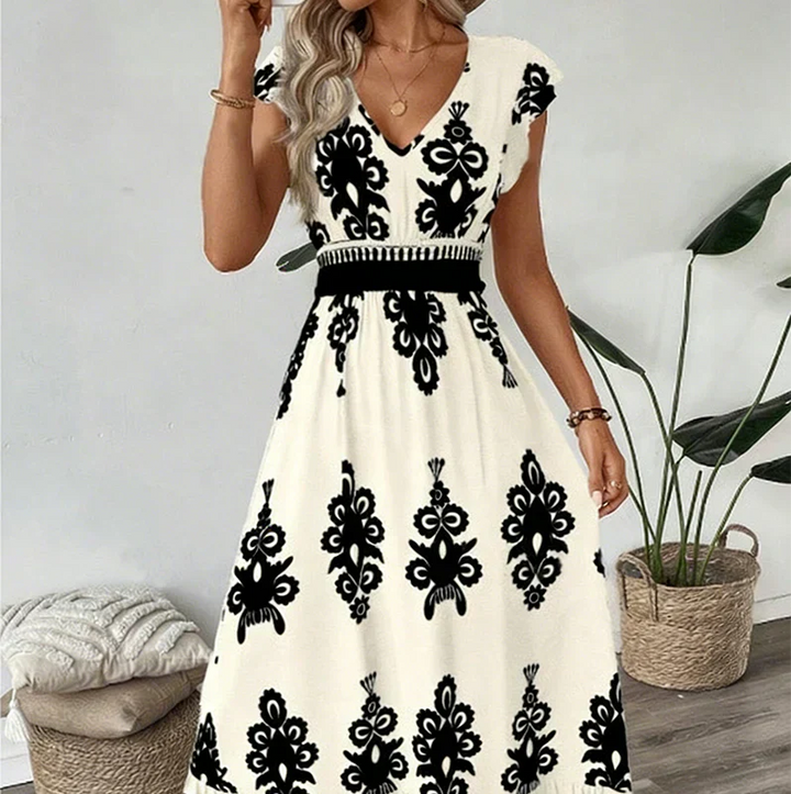 Canda Flattering Elegant Maxi Dress