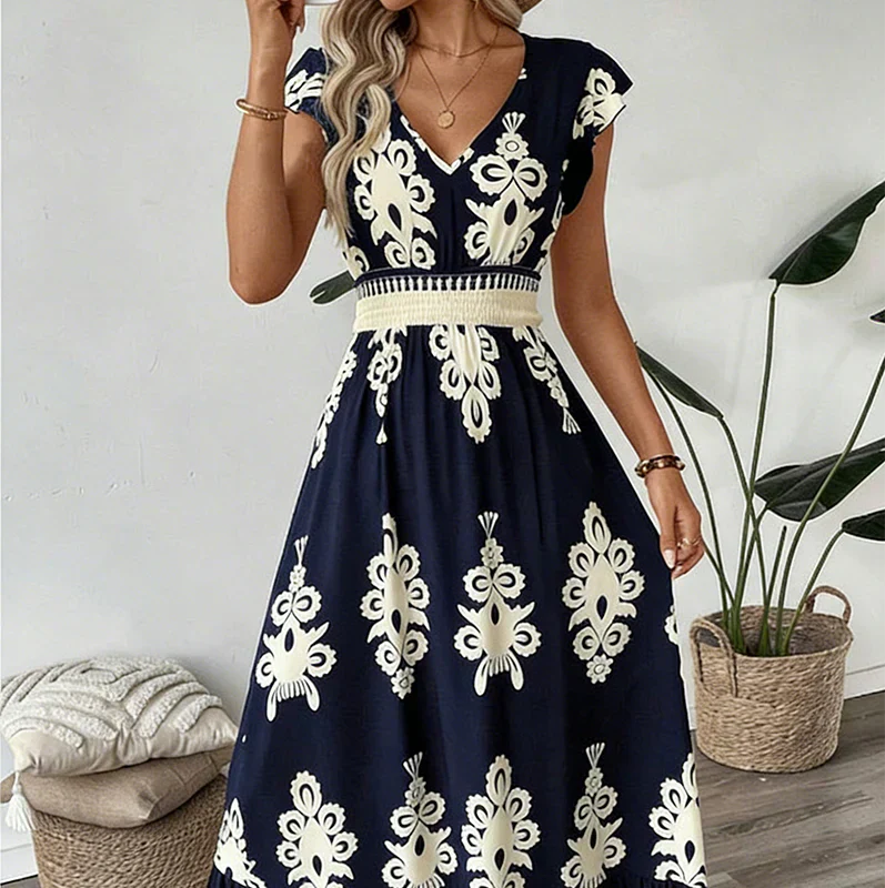 Canda Flattering Elegant Maxi Dress