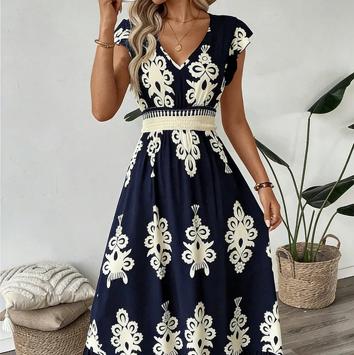 Canda Flattering Elegant Maxi Dress