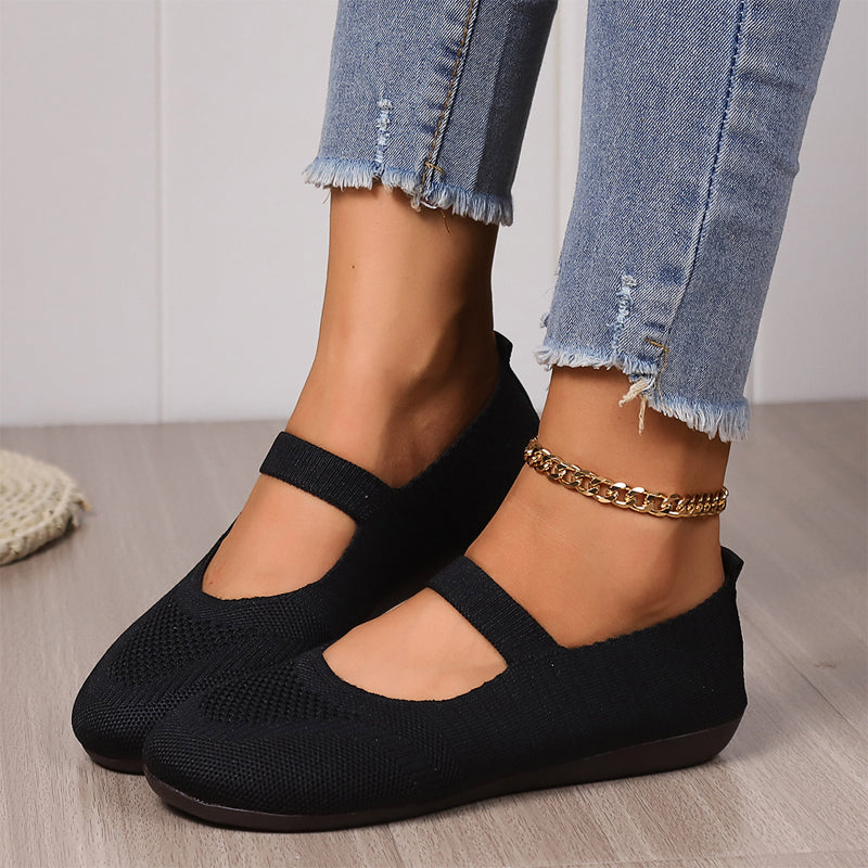 Valerie Breathable Knit Ballet Flats