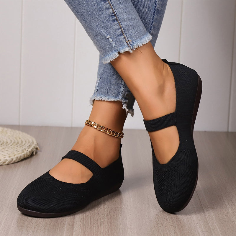 Valerie Breathable Knit Ballet Flats