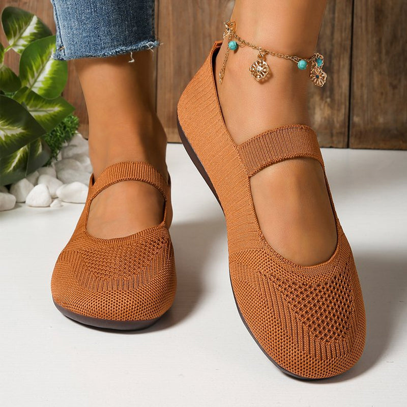 Valerie Breathable Knit Ballet Flats