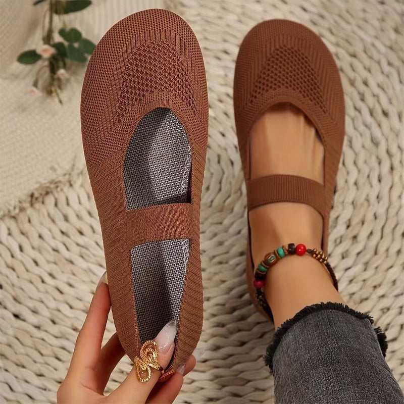 Valerie Breathable Knit Ballet Flats