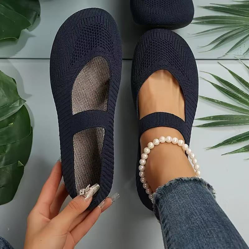 Valerie Breathable Knit Ballet Flats