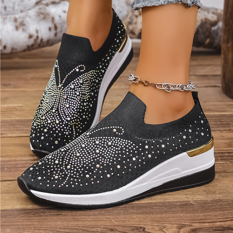 Stella – Crystal Slip-On Sneakers