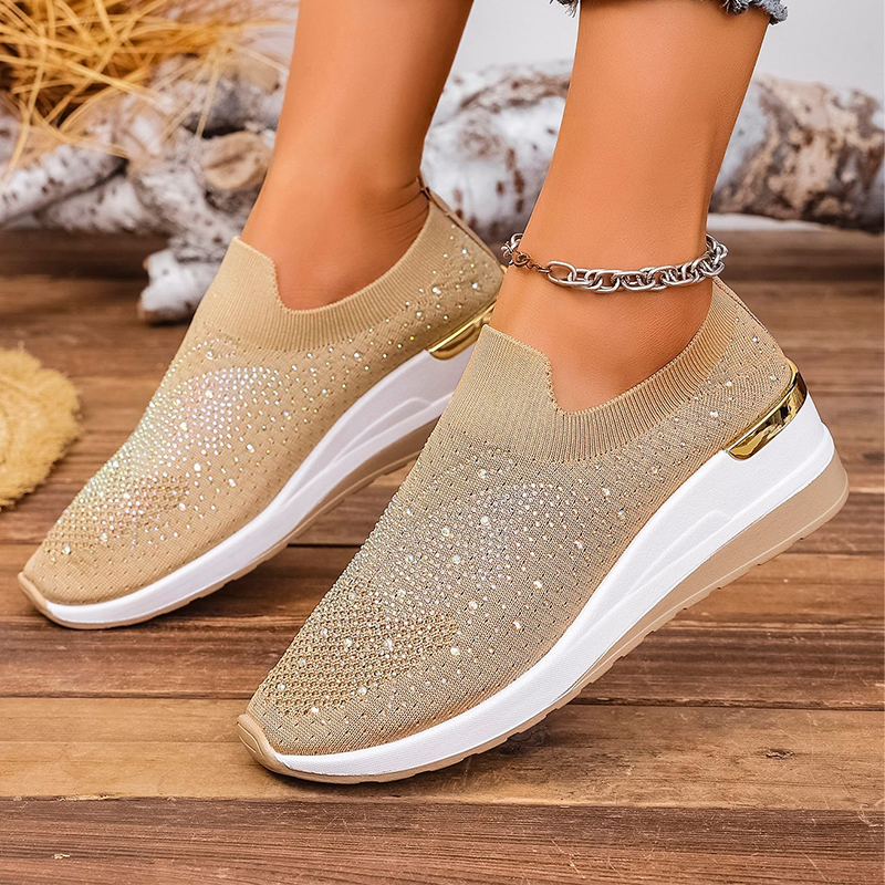 Stella – Crystal Slip-On Sneakers