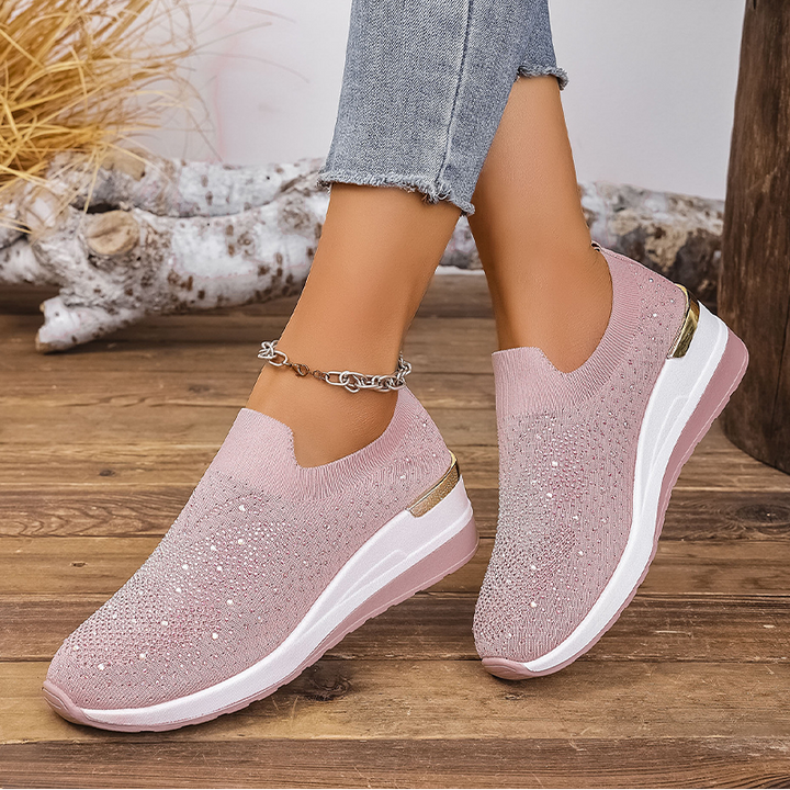 Stella – Crystal Slip-On Sneakers