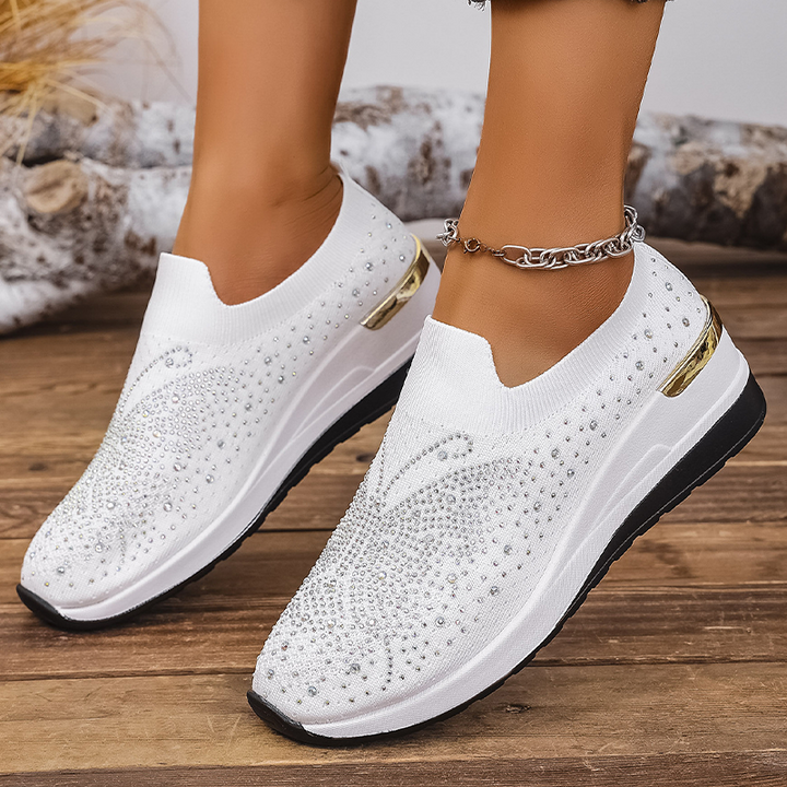 Stella – Crystal Slip-On Sneakers