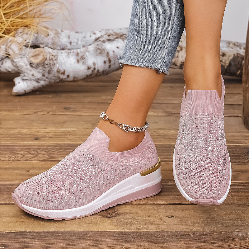 Stella – Crystal Slip-On Sneakers