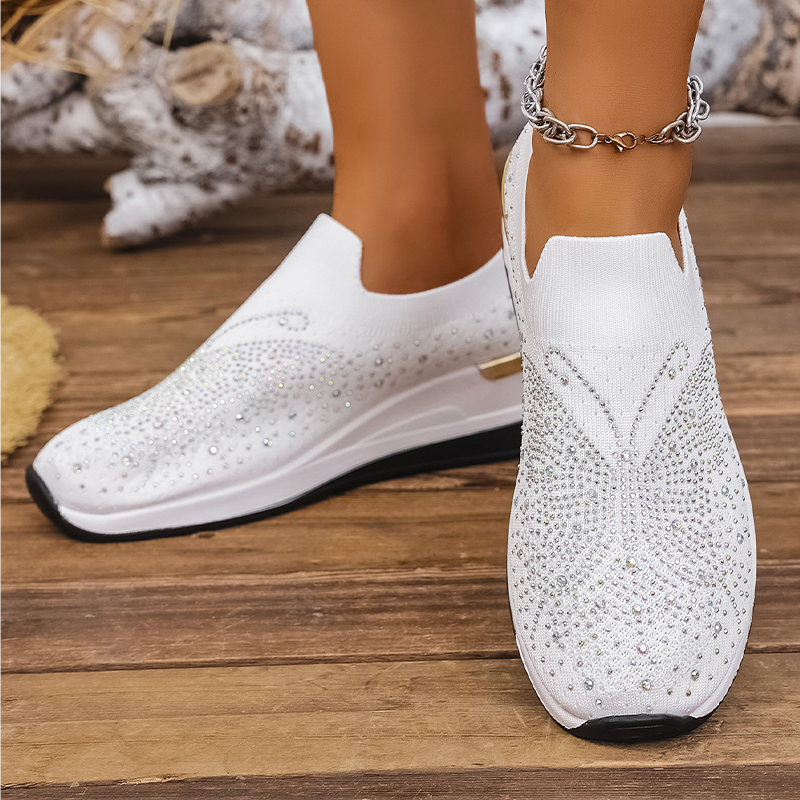 Stella – Crystal Slip-On Sneakers