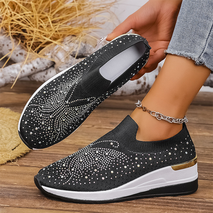 Stella – Crystal Slip-On Sneakers