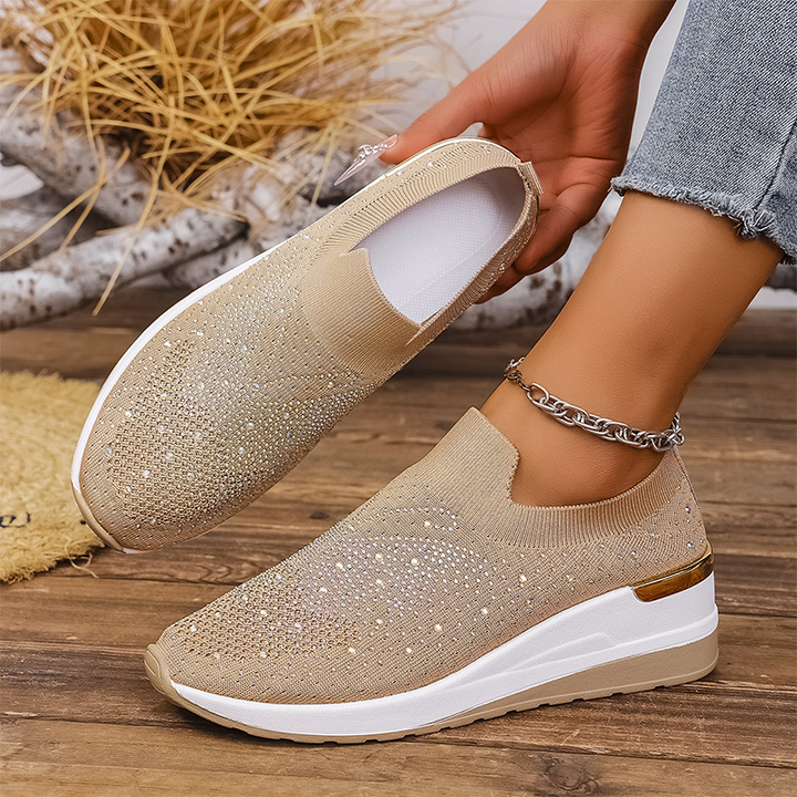 Stella – Crystal Slip-On Sneakers
