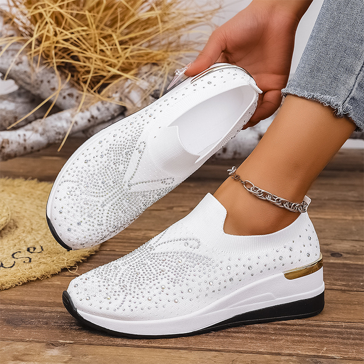 Stella – Crystal Slip-On Sneakers