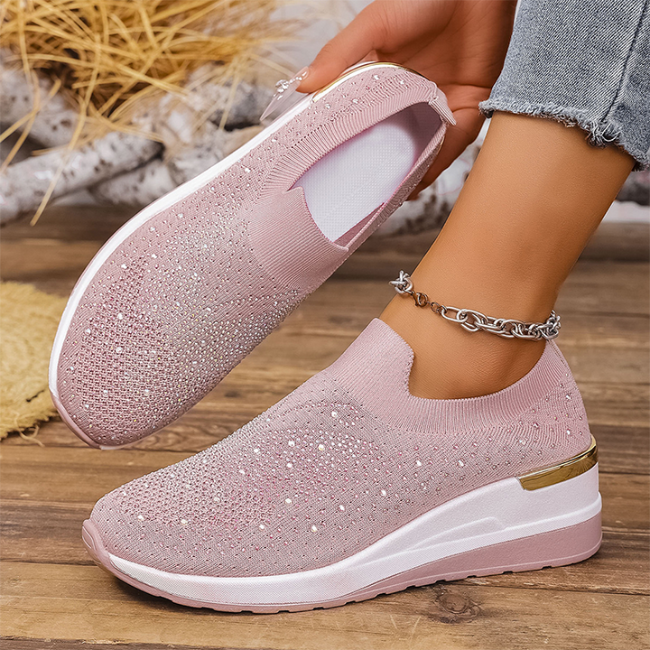 Stella – Crystal Slip-On Sneakers