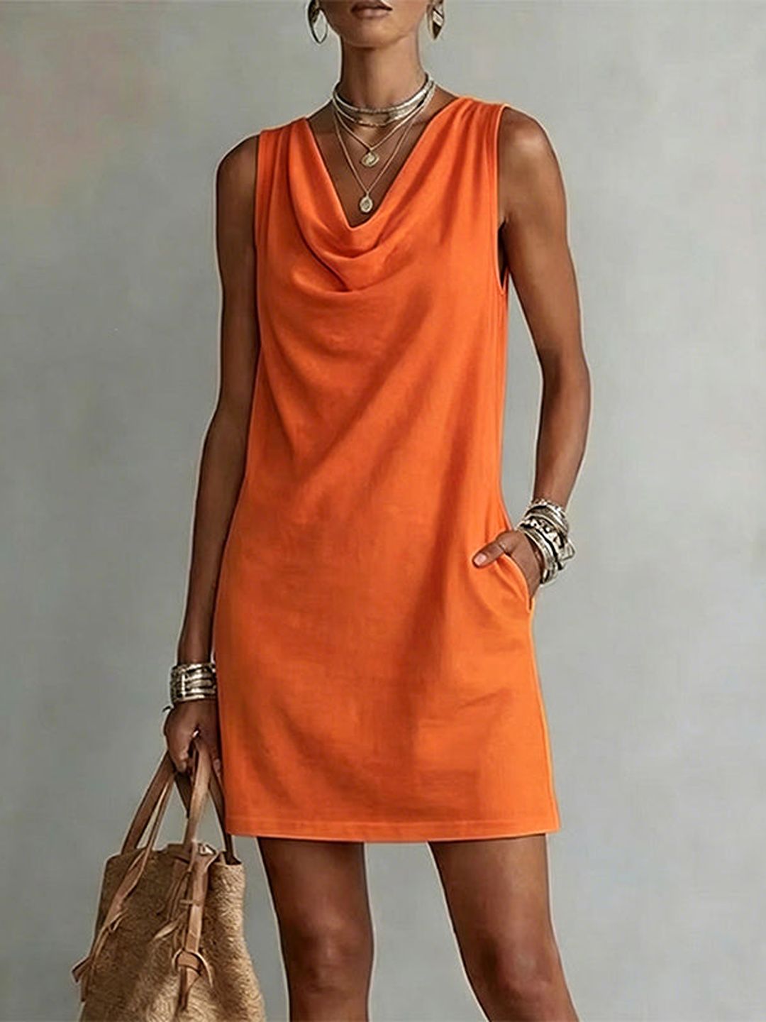 Valeria Dress - Orange